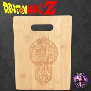 Totally Bamboo Dragon Ball Z Vegeta Cutting Board Wood Anime‎ Saiyan Gift 11x8.5